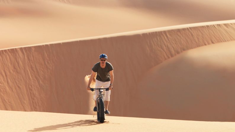 Fat-tire biking: A popular way to explore the dunes is by fat tire bike. Rides start at dawn to avoid the desert heat.