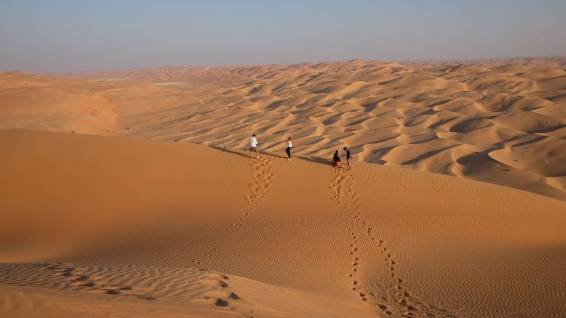 Empty Quarter: Beyond the Qasr's walls are miles and miles of sand. The resort offers several excursions allowing guests to explore the landscape.